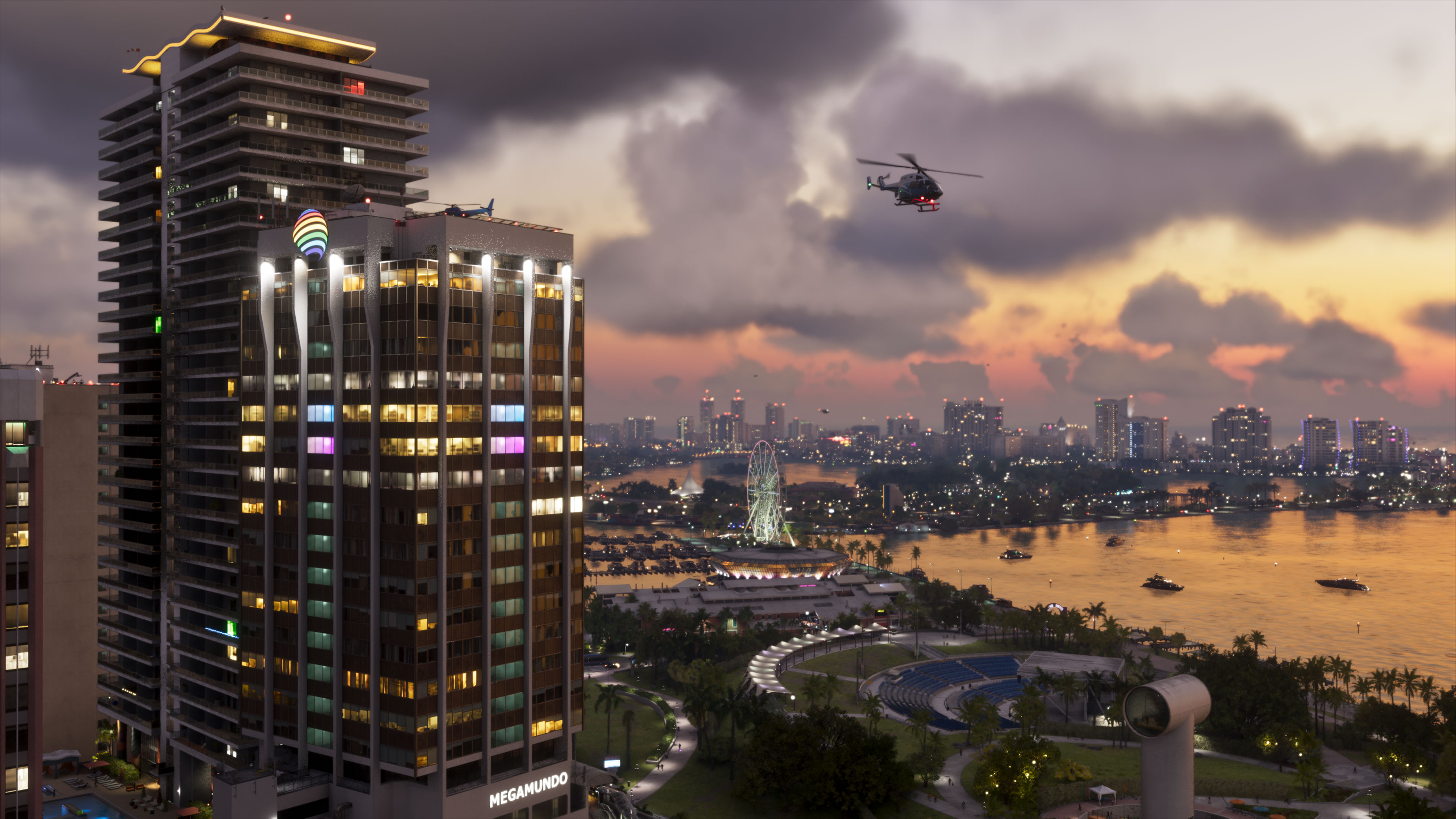 Vista de Vice City em GTA VI