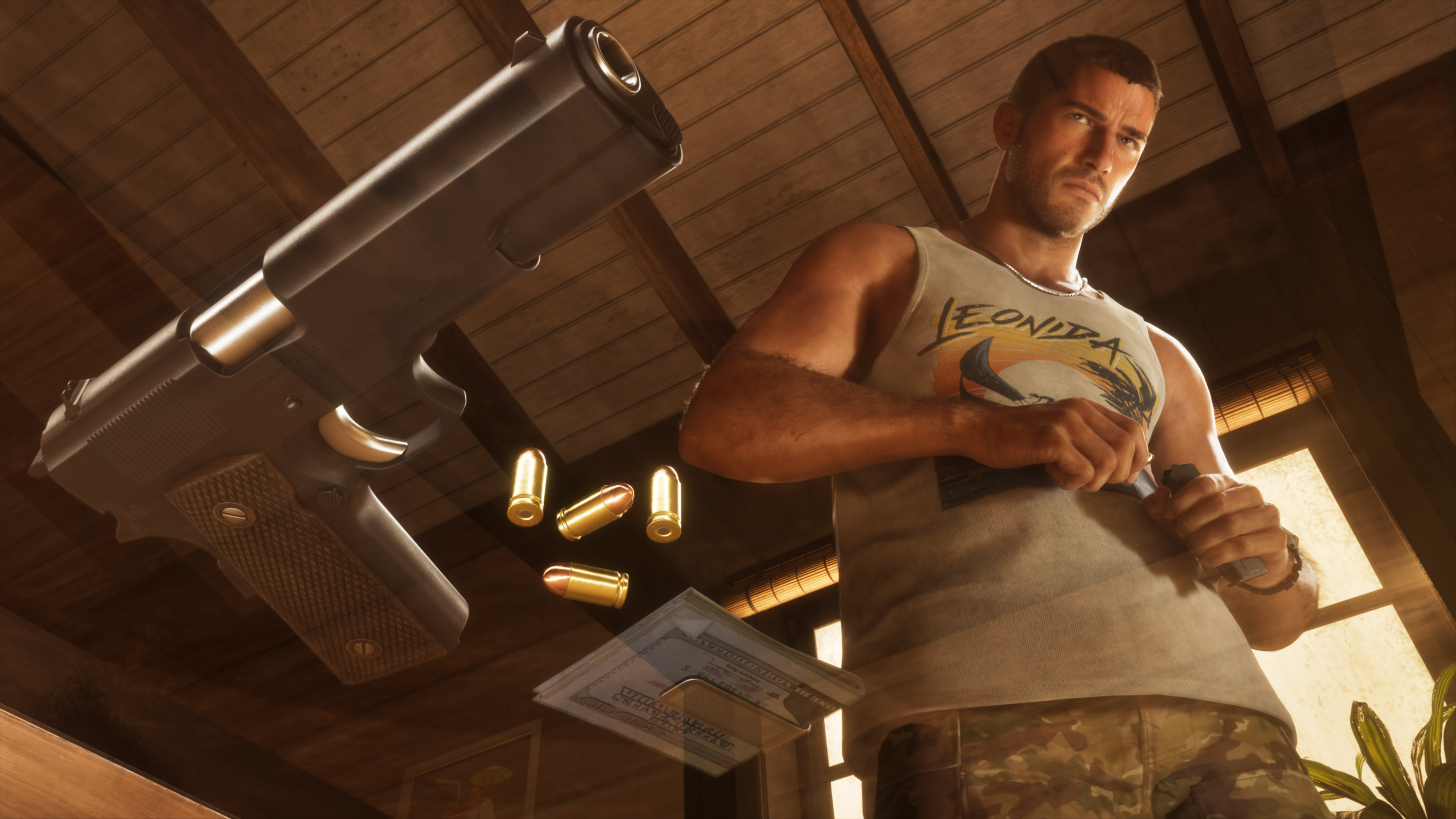 Jason Duval em cena de Grand Theft Auto VI
